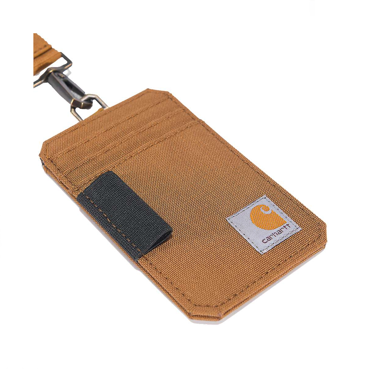 Carhartt Portatessere Duck ID Holder Brown - 3 Carhartt Portatessere Duck ID Holder Brown - 3