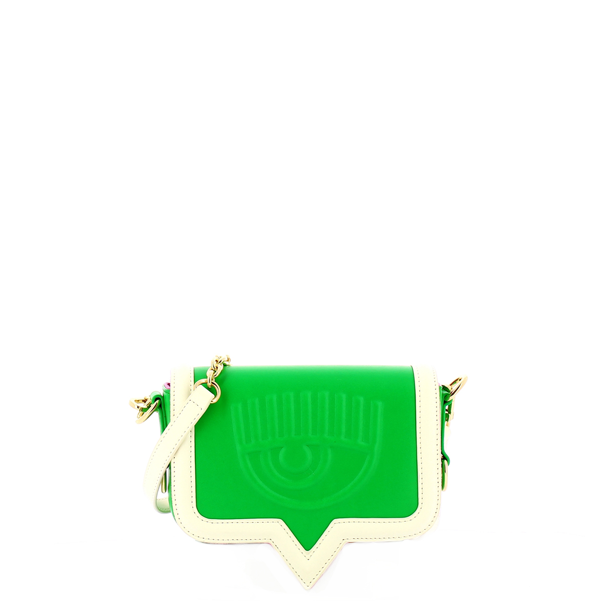 Chiara Ferragni Borsa Eyelike Small Bicolor Bright Green - 1 Chiara Ferragni Borsa Eyelike Small Bicolor Bright Green - 1