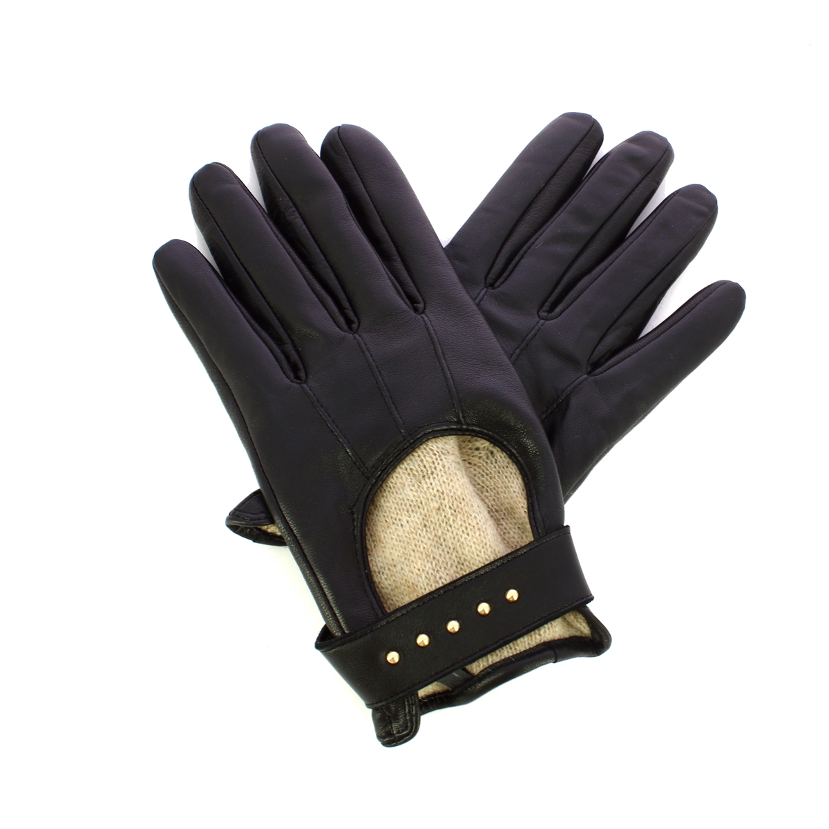 Gianni Chiarini Guanti in nappa Nero Oro - 1 Gianni Chiarini Guanti in nappa Nero Oro - 1