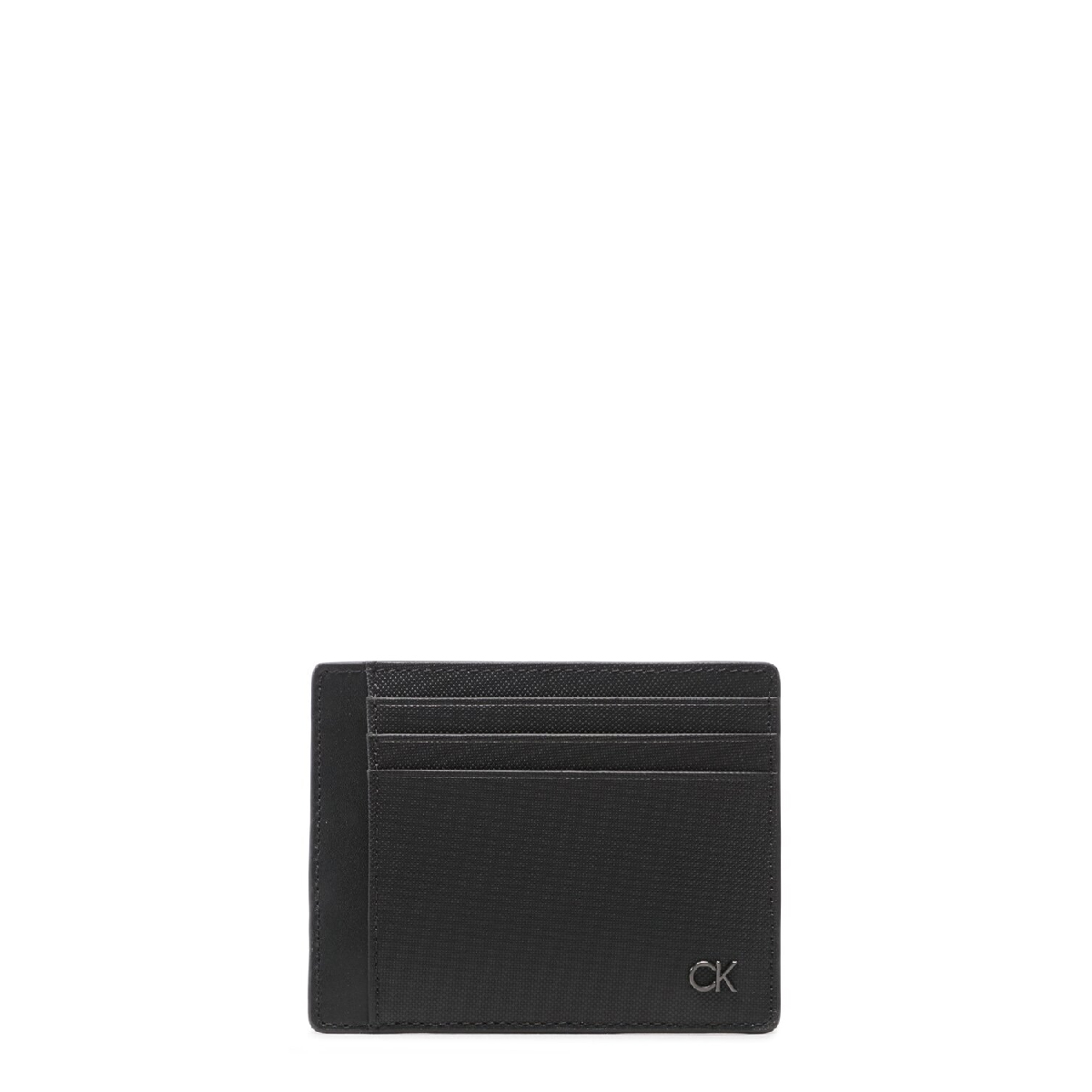 Calvin Klein Porta Carte di Credito CK Clean CK Black - 1 Calvin Klein Porta Carte di Credito CK Clean CK Black - 1