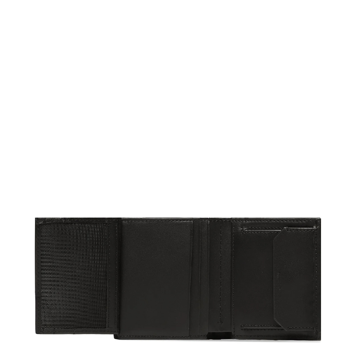 Calvin Klein Portafoglio RFID Duo Stitch a tre ante in pelle CK Black - 3 Calvin Klein Portafoglio RFID Duo Stitch a tre ante in pelle CK Black - 3