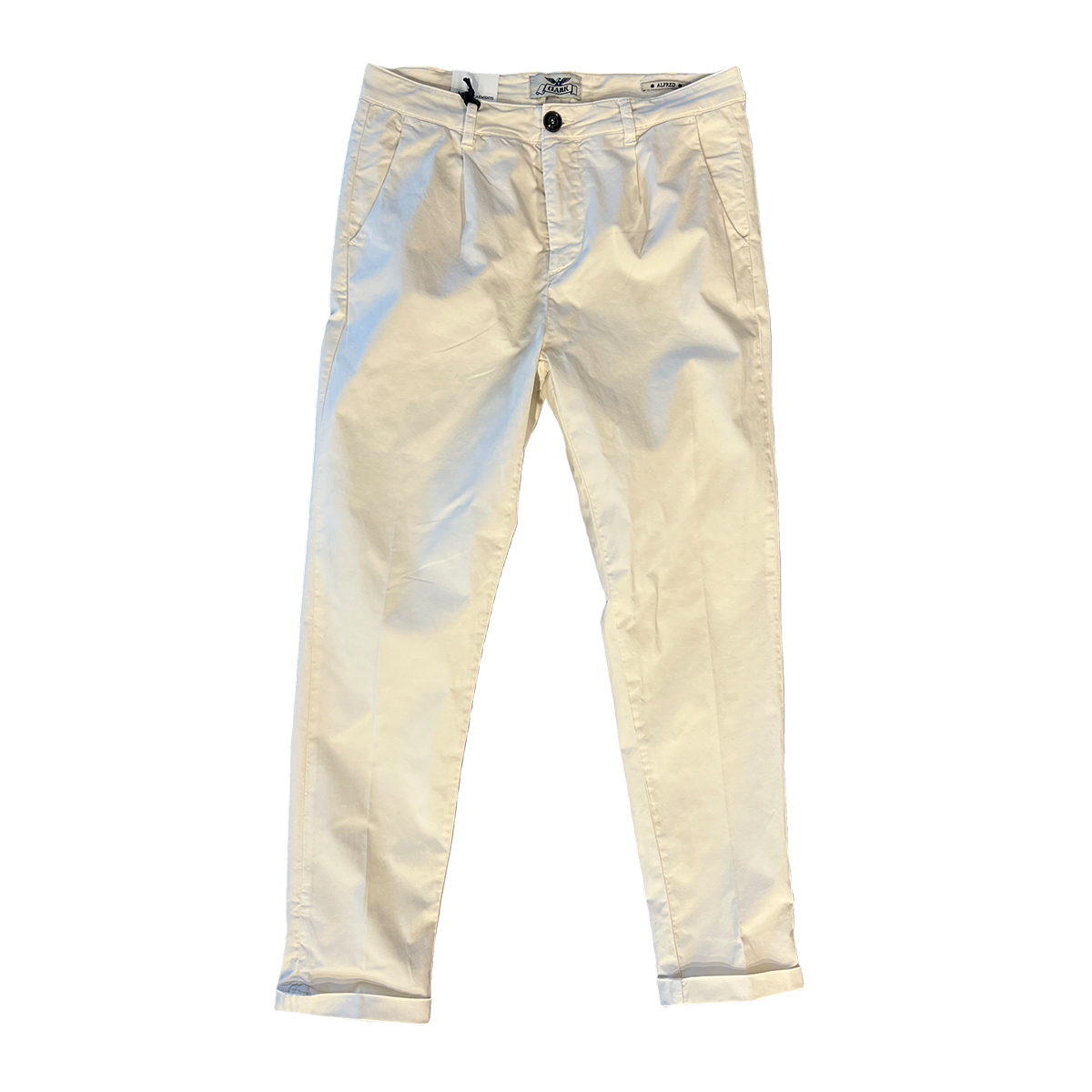 Clarks Pantaloni Alfred Chino Pinces Ivory - 1 Clarks Pantaloni Alfred Chino Pinces Ivory - 1