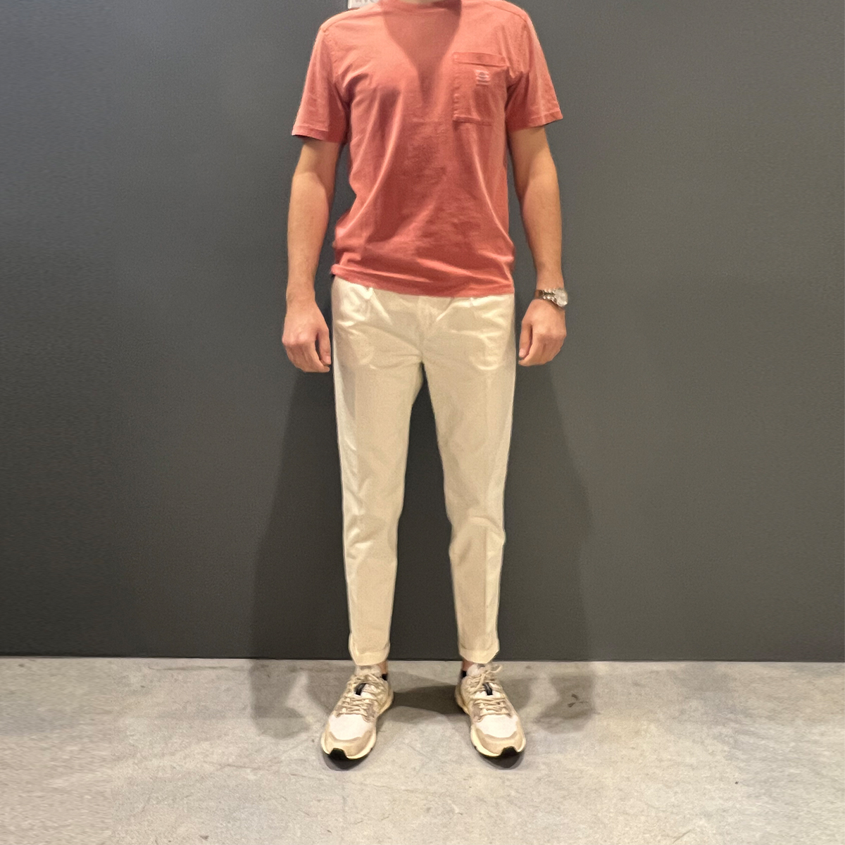 Clarks Pantaloni Alfred Chino Pinces Ivory - 3 Clarks Pantaloni Alfred Chino Pinces Ivory - 3