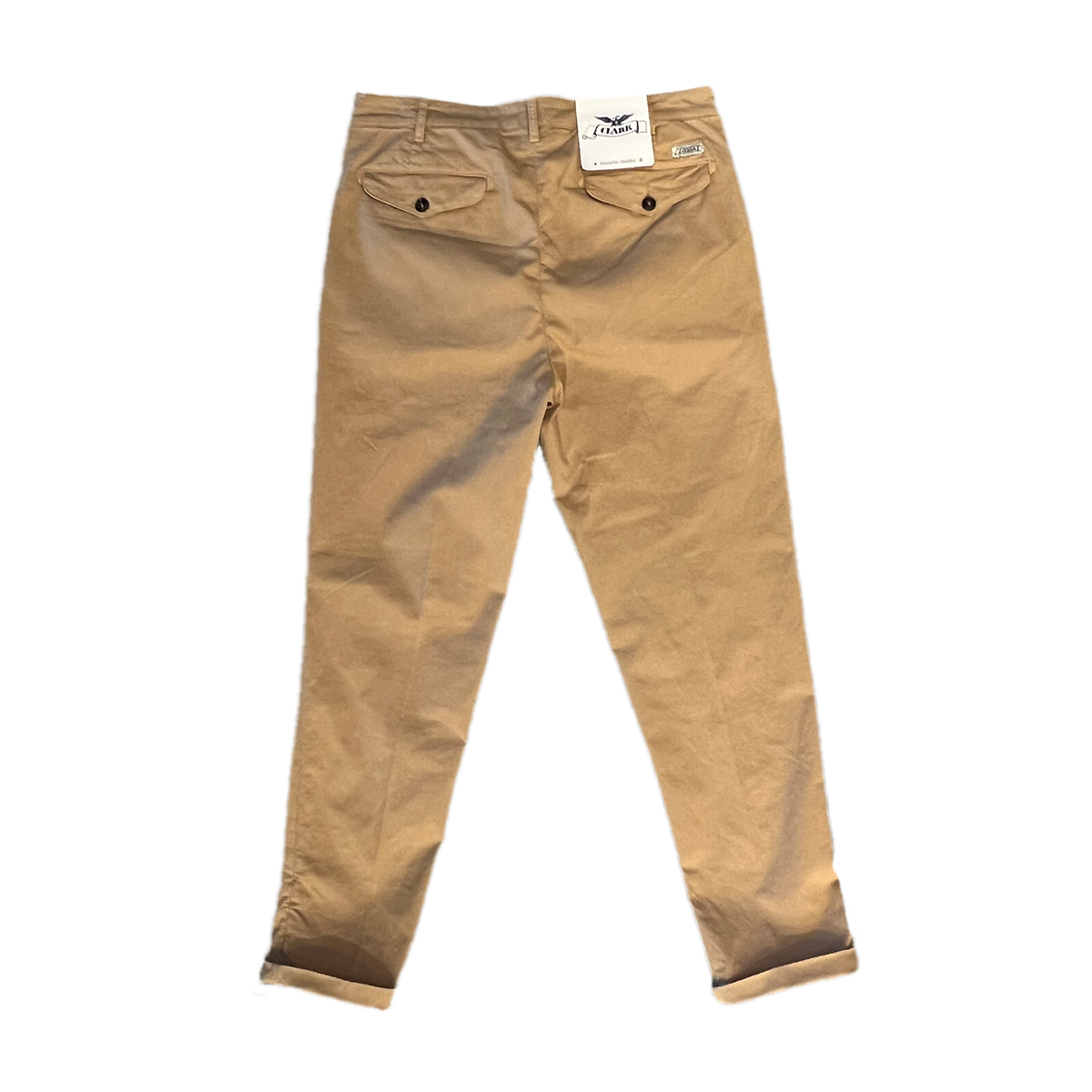 Clarks Pantaloni Alfred Chino Pinces Khaki - 2 Clarks Pantaloni Alfred Chino Pinces Khaki - 2