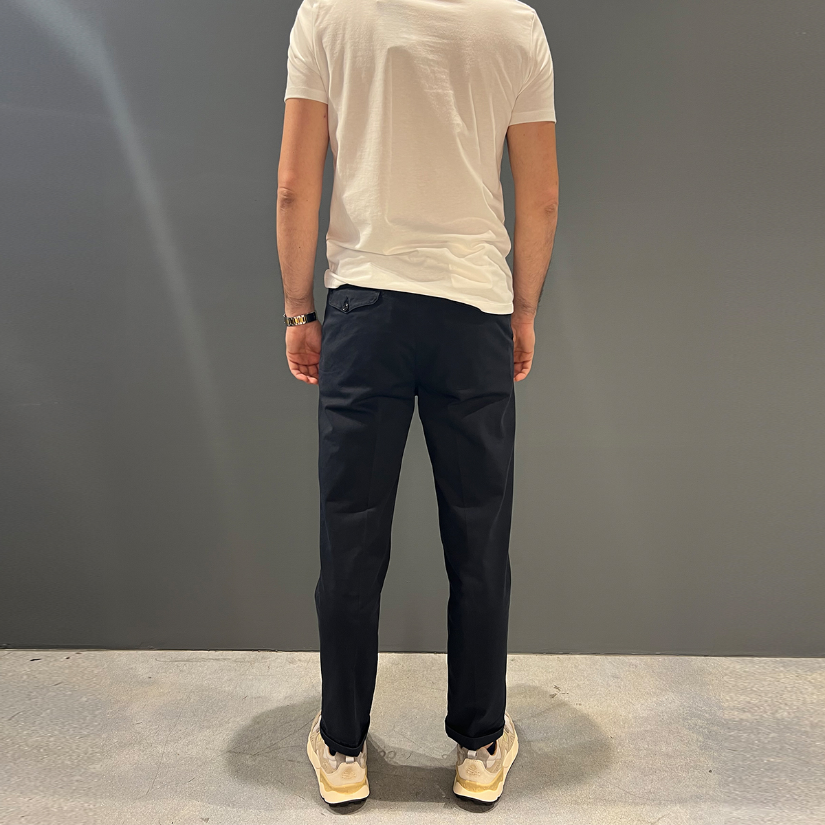 Clarks Pantaloni Alfred Chino Pinces Navy Blue - 5 Clarks Pantaloni Alfred Chino Pinces Navy Blue - 5