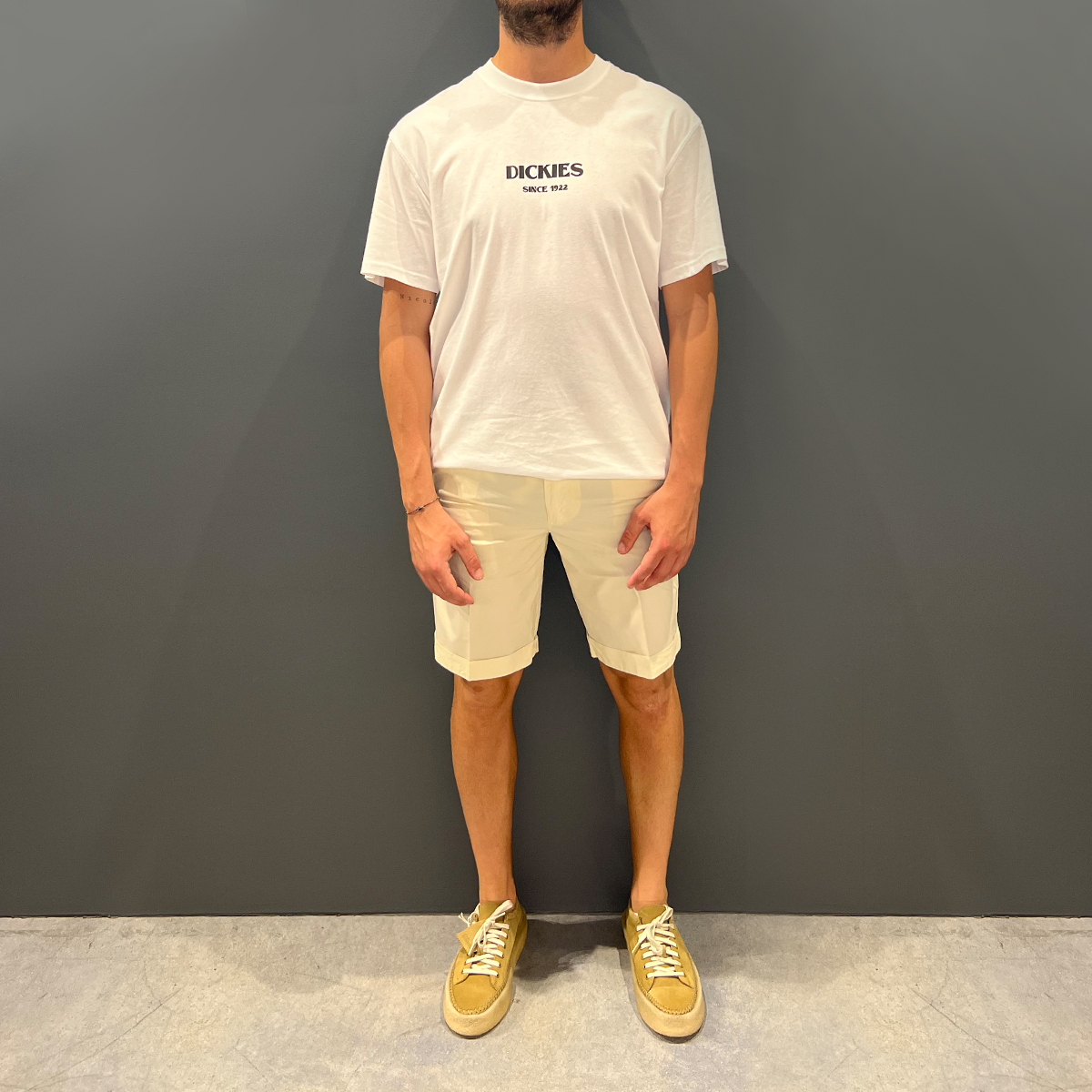 Clark Bermuda Harold Chino Regular Ivory - 3 Clark Bermuda Harold Chino Regular Ivory - 3