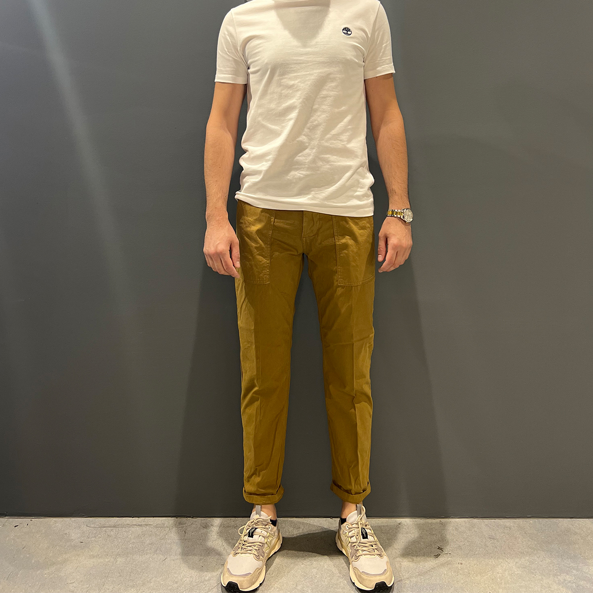 Clarks Pantaloni Wayne Fatigue Tobacco - 3 Clarks Pantaloni Wayne Fatigue Tobacco - 3