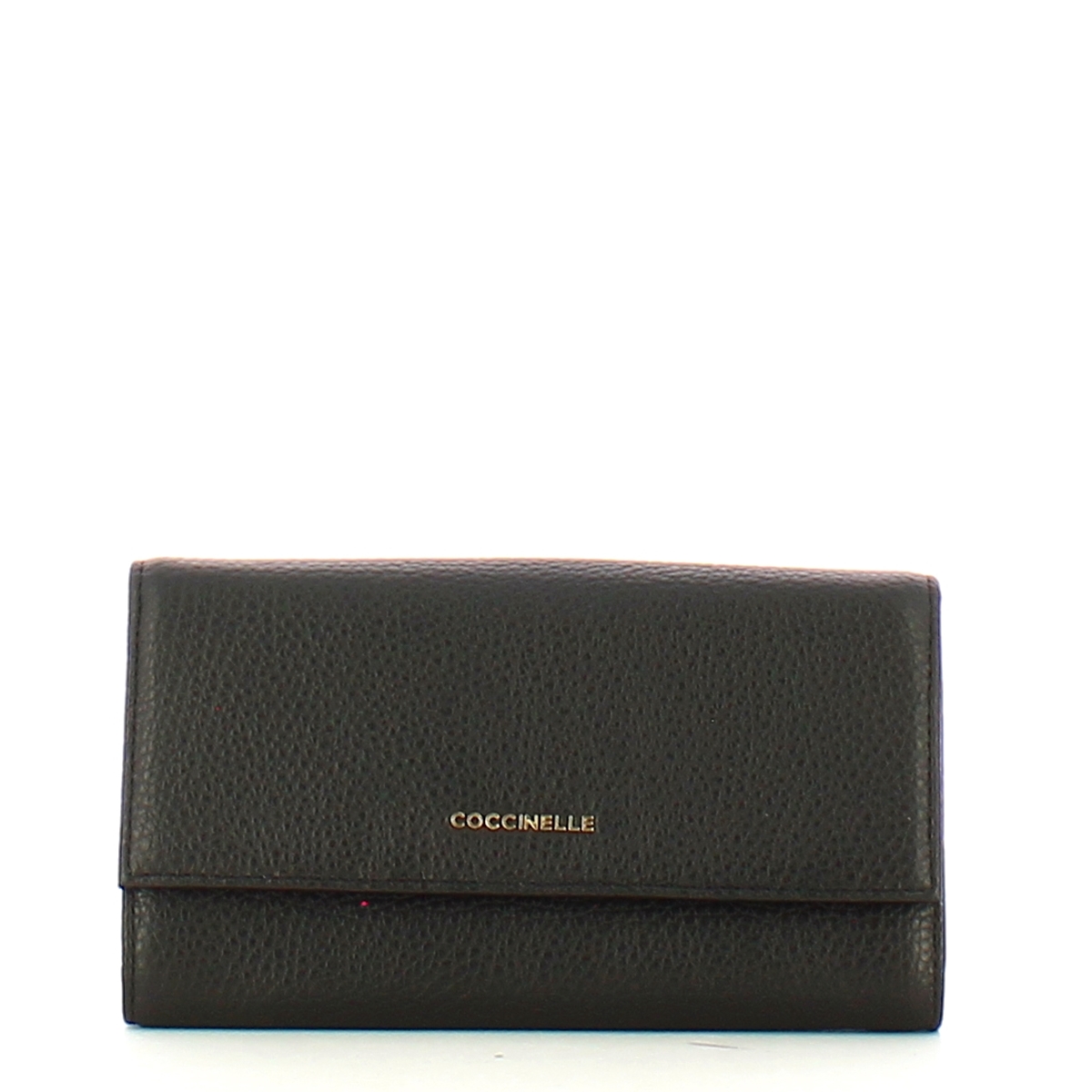 Coccinelle Portafoglio Metallic Soft Noir - 1