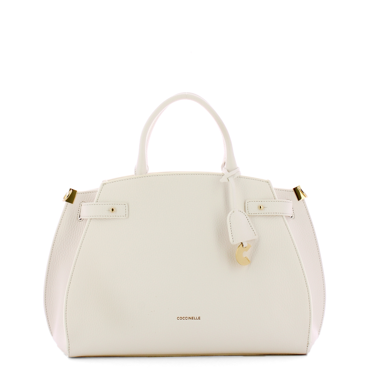 Coccinelle Borsa a mano Kliche Medium Brillant White - 1 Coccinelle Borsa a mano Kliche Medium Brillant White - 1