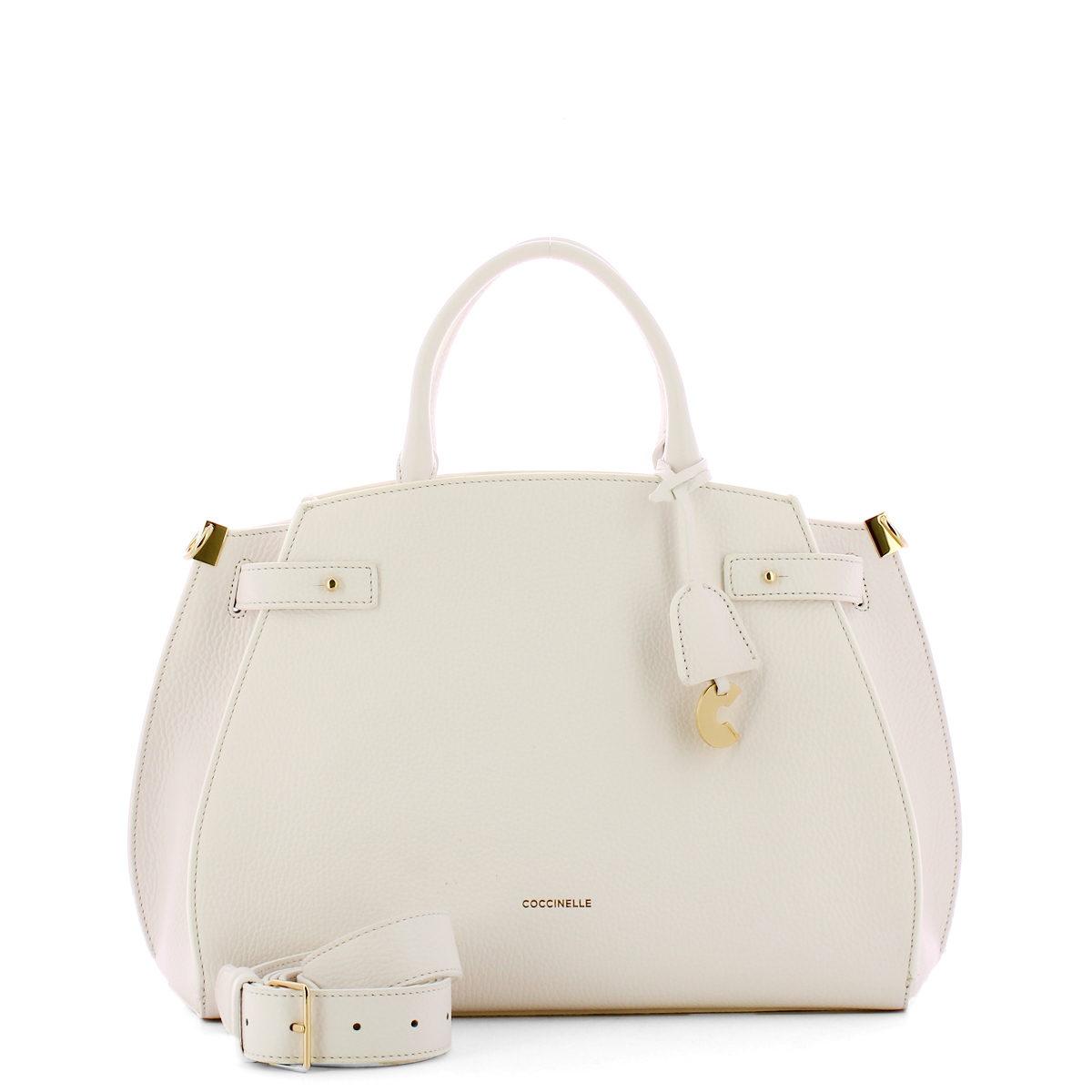 Coccinelle Borsa a mano Kliche Medium Brillant White - 4 Coccinelle Borsa a mano Kliche Medium Brillant White - 4