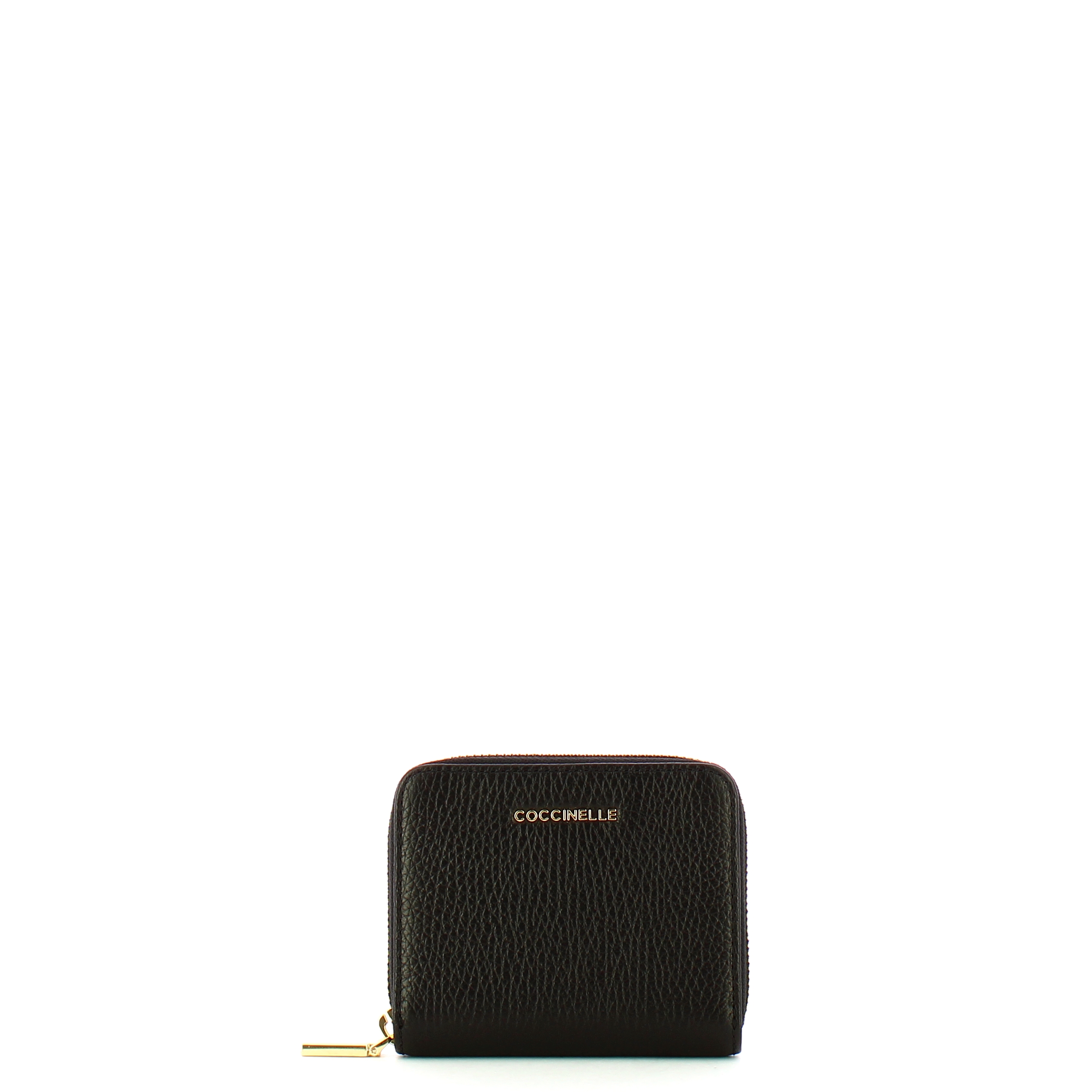 Coccinelle Portafoglio Piccolo Metallic Soft Zip Around Noir - 1 Coccinelle Portafoglio Piccolo Metallic Soft Zip Around Noir - 1