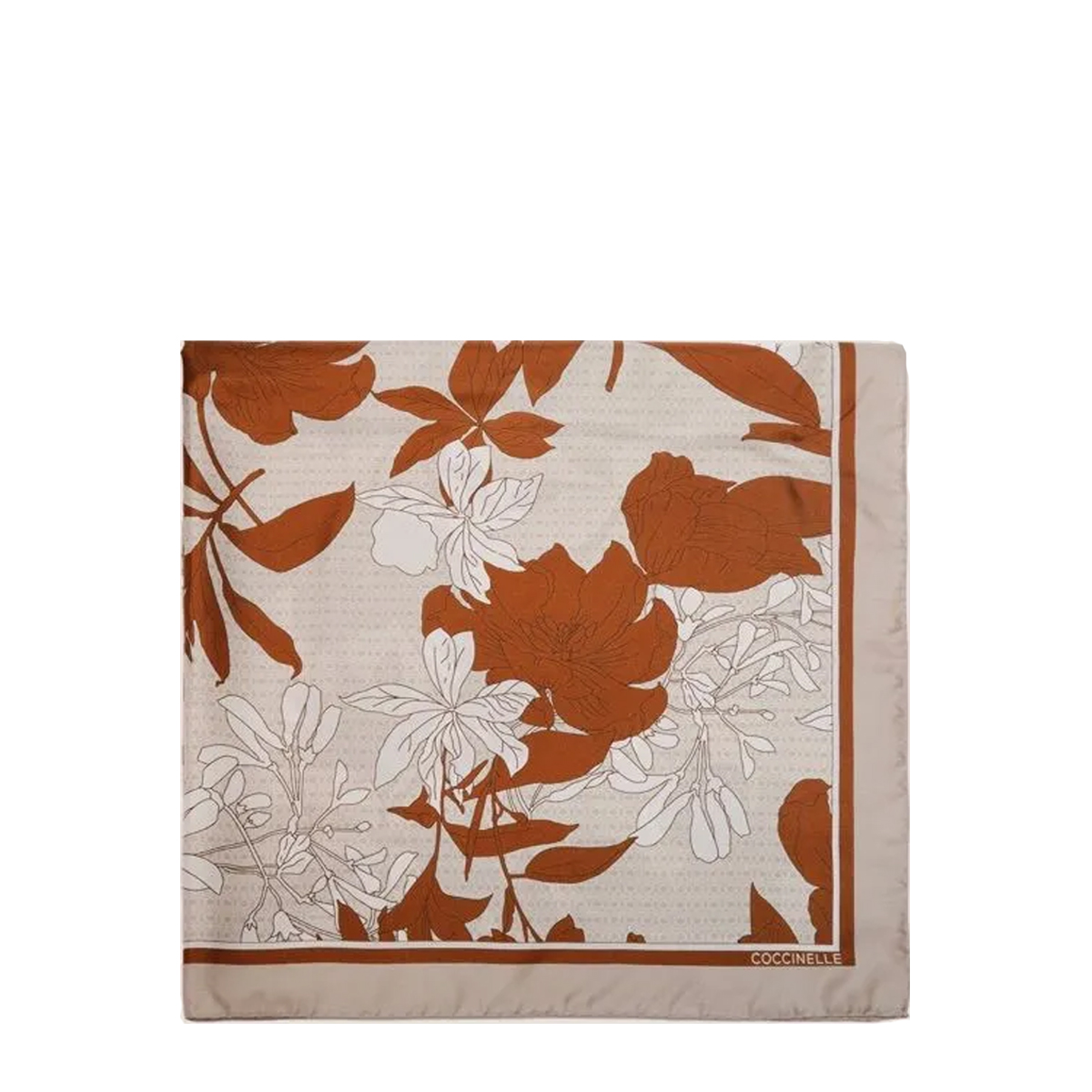 Coccinelle Floral Monogram Multi Rosette Foulard - 1