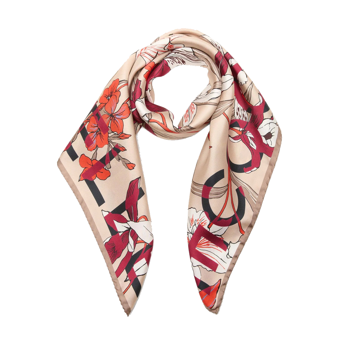 Coccinelle Foulard Jardin de Flores Multi Rosette - 2