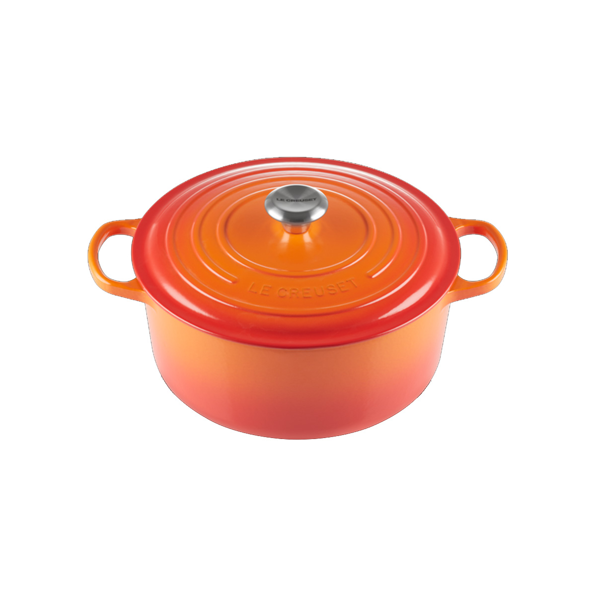 Le Creuset Cocotte Rotonda Evolution 20 cm Arancio - 2 Le Creuset Cocotte Rotonda Evolution 20 cm Arancio - 2