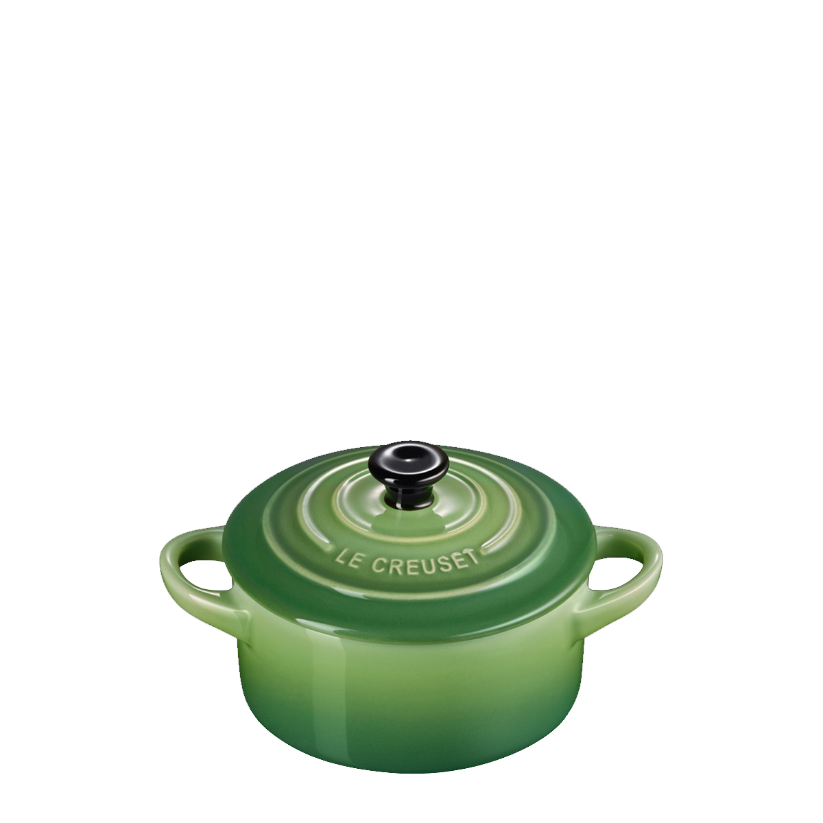 Le Creuset Mini Coccotte Rotonda 10 cm Bamboo Green - 2 Le Creuset Mini Coccotte Rotonda 10 cm Bamboo Green - 2