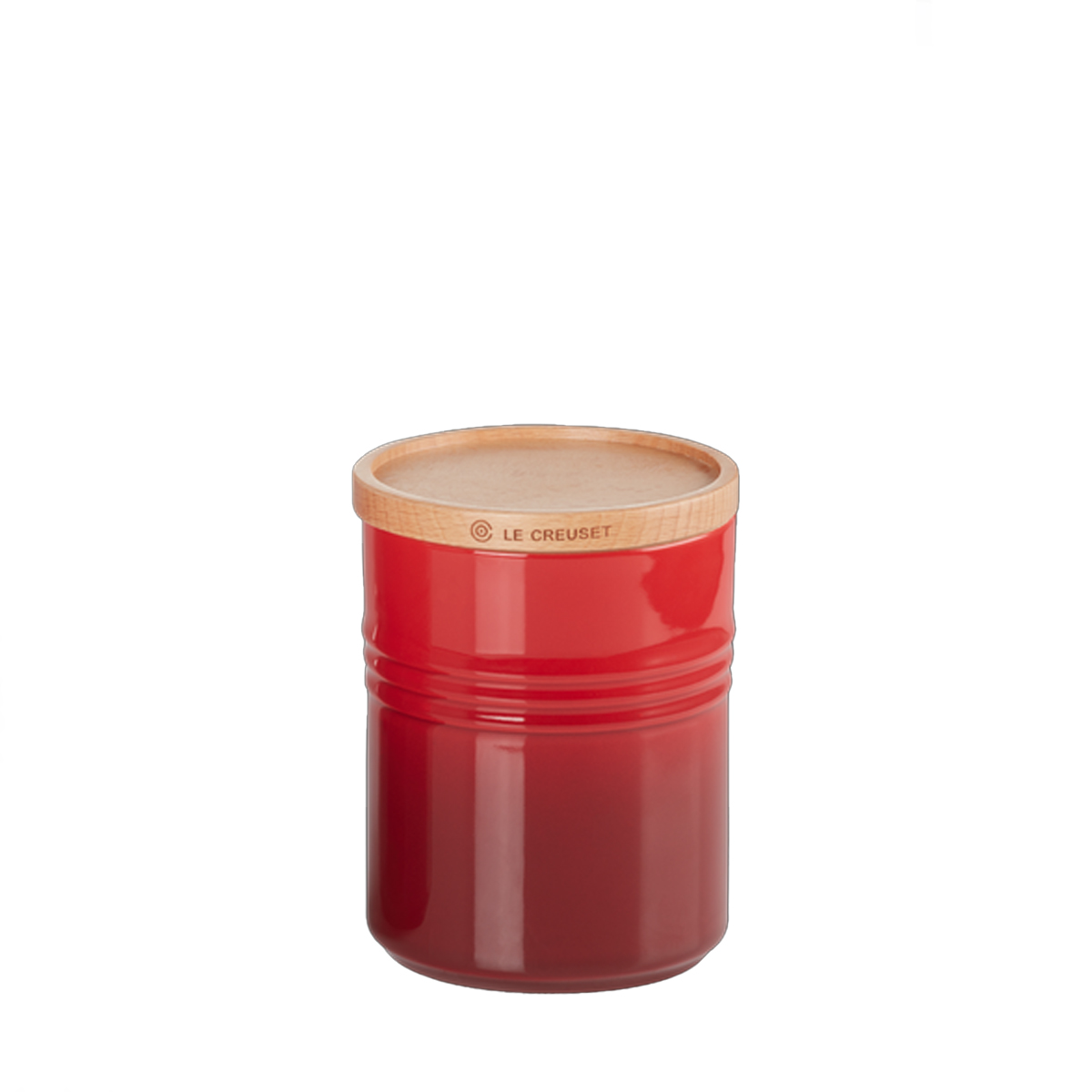 Le Creuset Barattolo M con coperchio in legno Ciliegia - 1 Le Creuset Barattolo M con coperchio in legno Ciliegia - 1