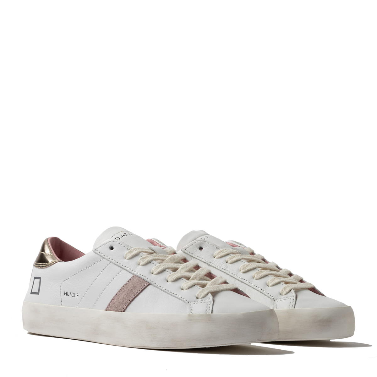 DATE Sneakers Hill Low Calf White Platinum - 2 DATE Sneakers Hill Low Calf White Platinum - 2