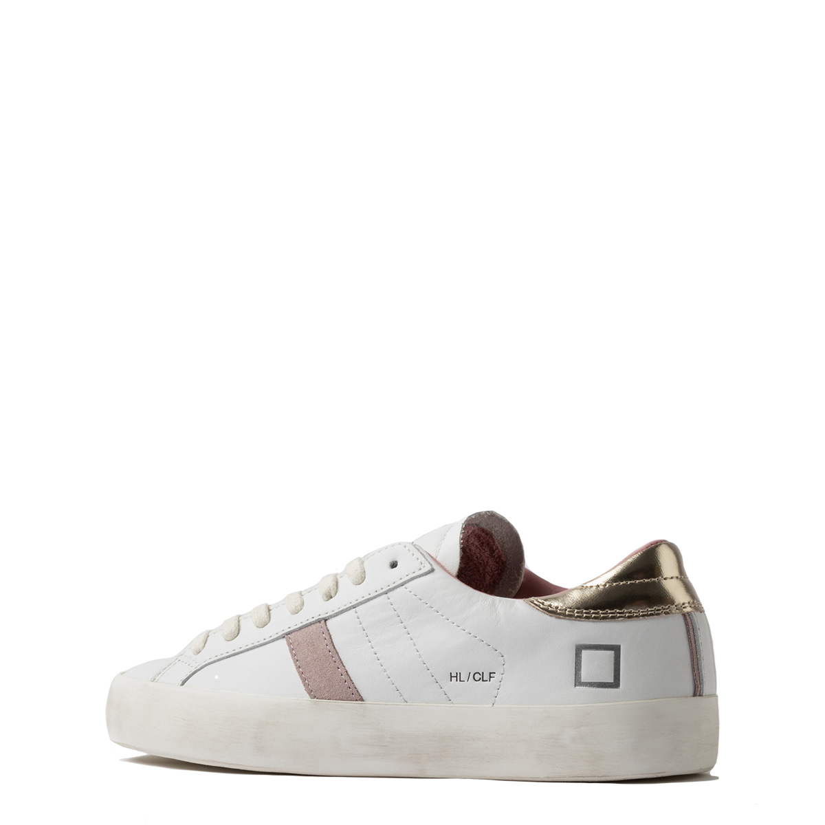 DATE Sneakers Hill Low Calf White Platinum - 3 DATE Sneakers Hill Low Calf White Platinum - 3