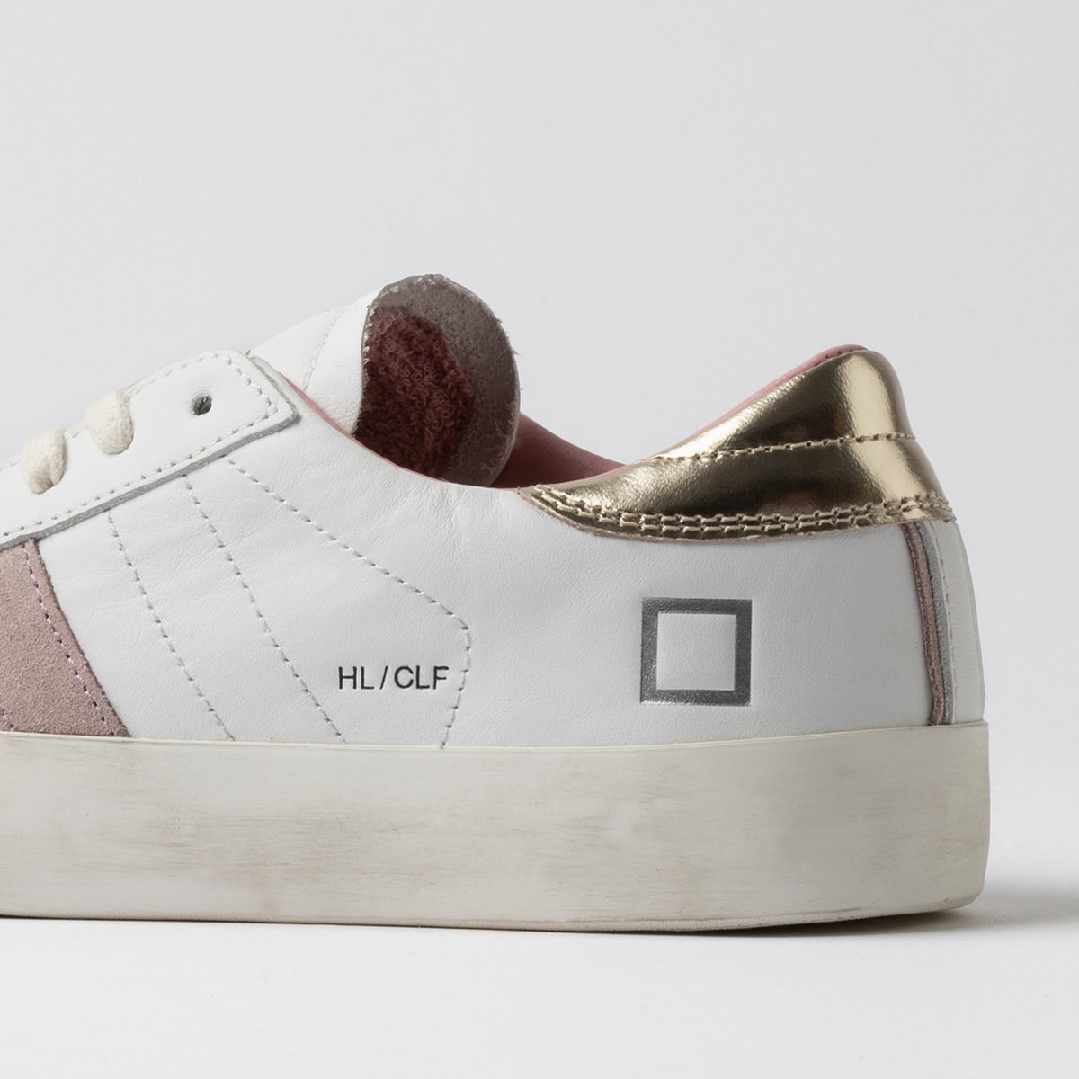 DATE Sneakers Hill Low Calf White Platinum - 4 DATE Sneakers Hill Low Calf White Platinum - 4