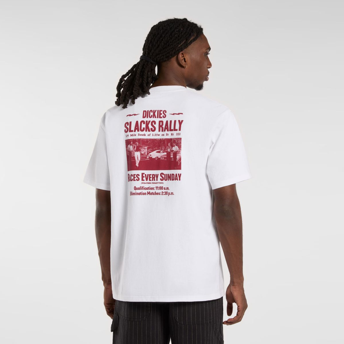 Dickies T-Shirt Slacks Rally White - 2 Dickies T-Shirt Slacks Rally White - 2