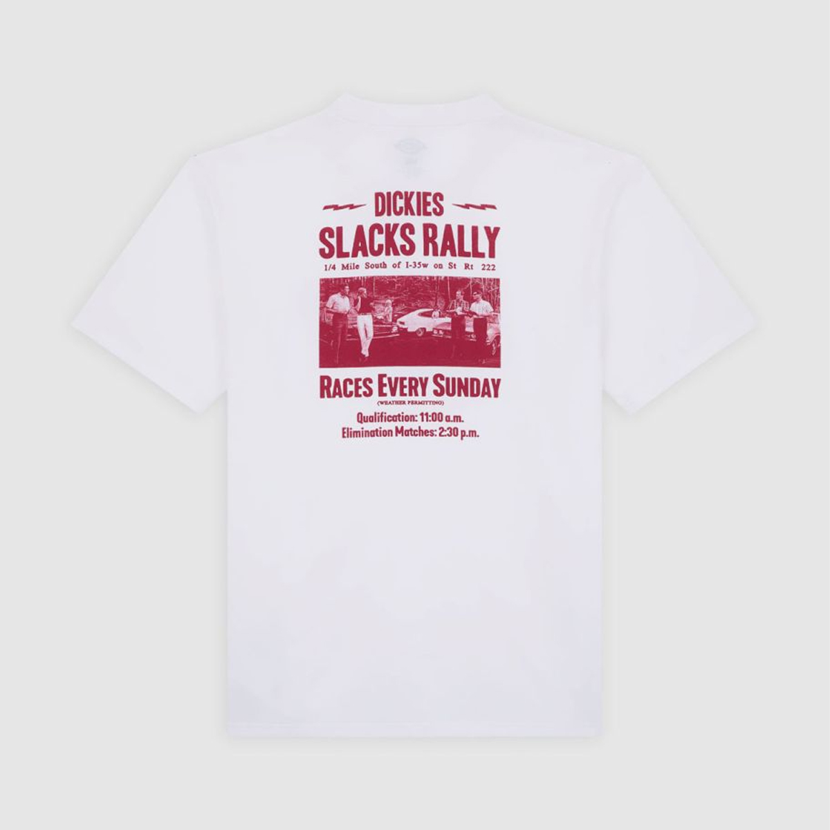 Dickies T-Shirt Slacks Rally White - 8 Dickies T-Shirt Slacks Rally White - 8