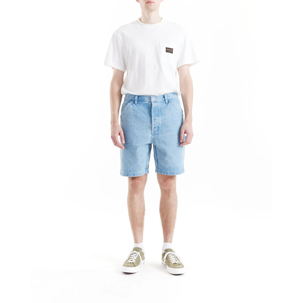 Deus Ex Machina Shorts Jeans Big Fella LT Stone - 5