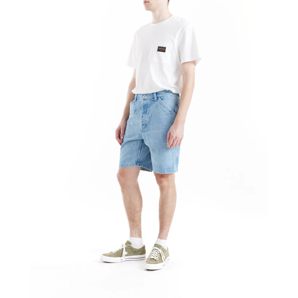 Deus Ex Machina Shorts Jeans Big Fella LT Stone - 6