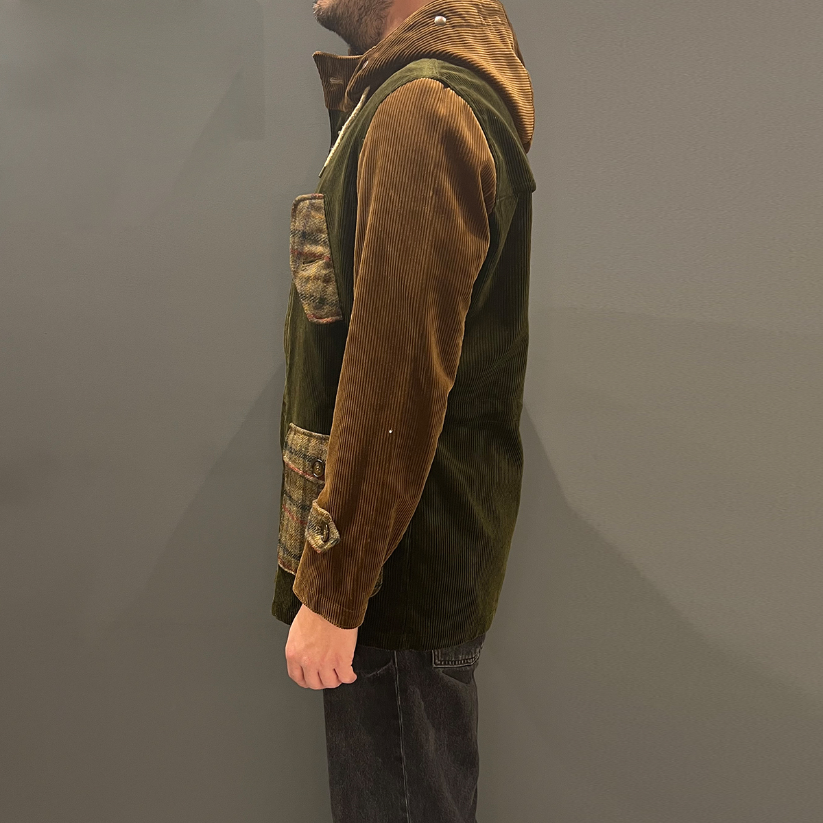 EQUI Cappotto Eskimo Mini Velluto Verde Oliva - 4