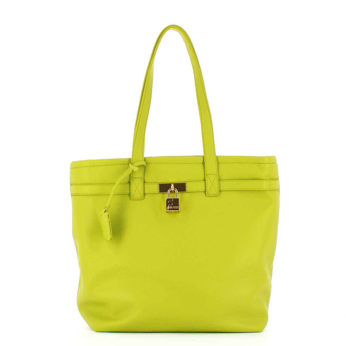 Fracomina Shopper con lucchetto Lime - 1 Fracomina Shopper con lucchetto Lime - 1