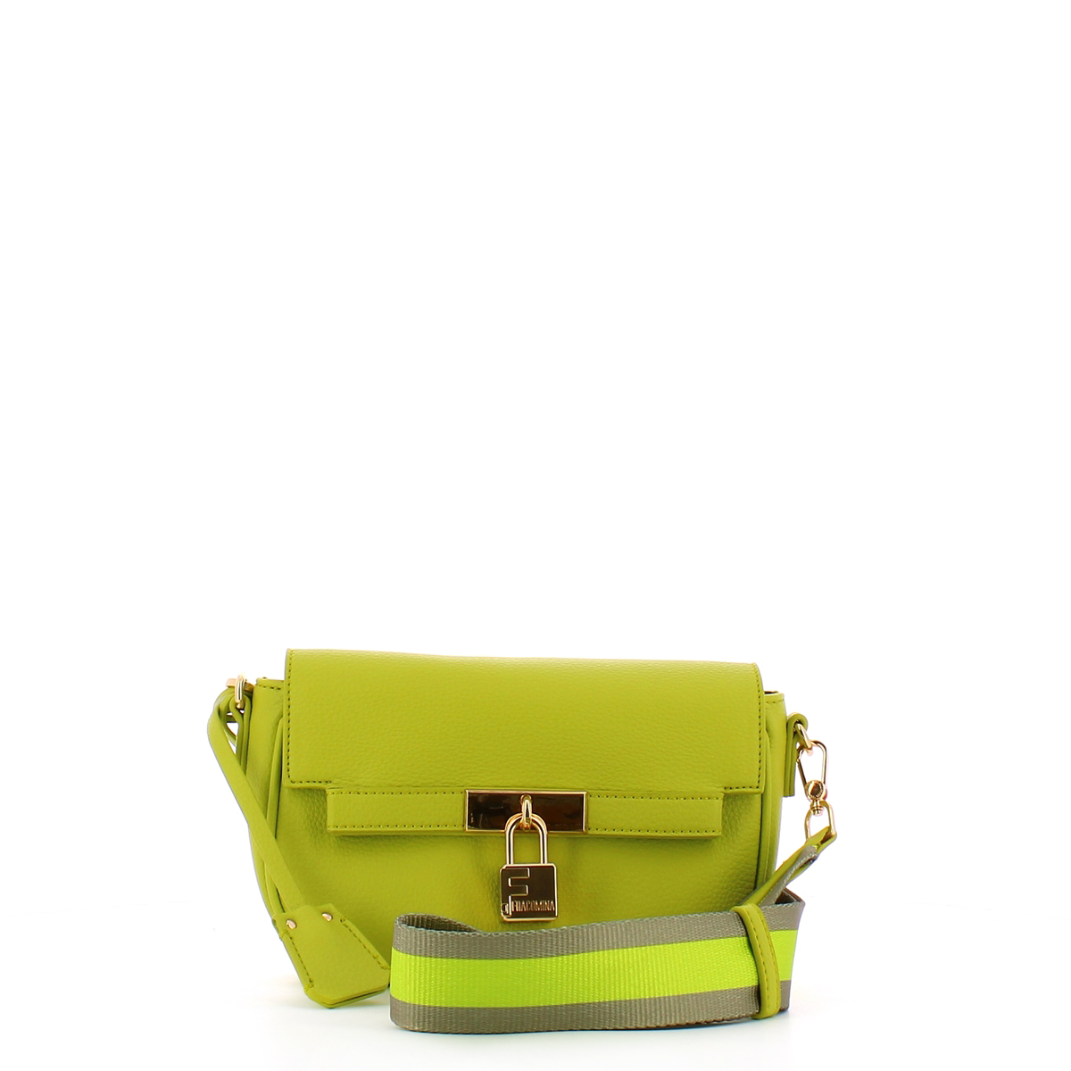 Fracomina Borsa a tracolla con lucchetto Lime - 2 Fracomina Borsa a tracolla con lucchetto Lime - 2