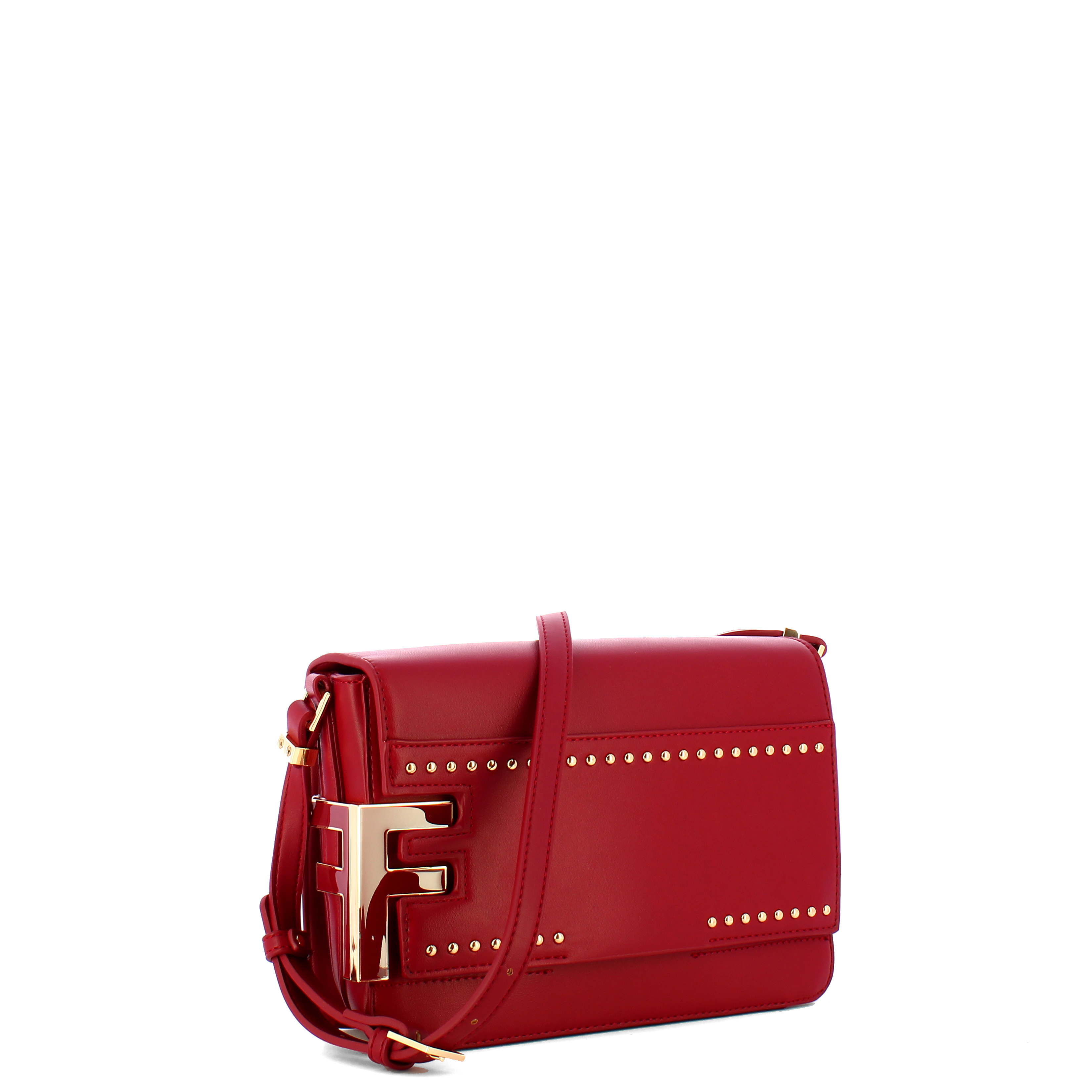 Fracomina Borsa a tracolla Bella con borchie Brick - 2 Fracomina Borsa a tracolla Bella con borchie Brick - 2