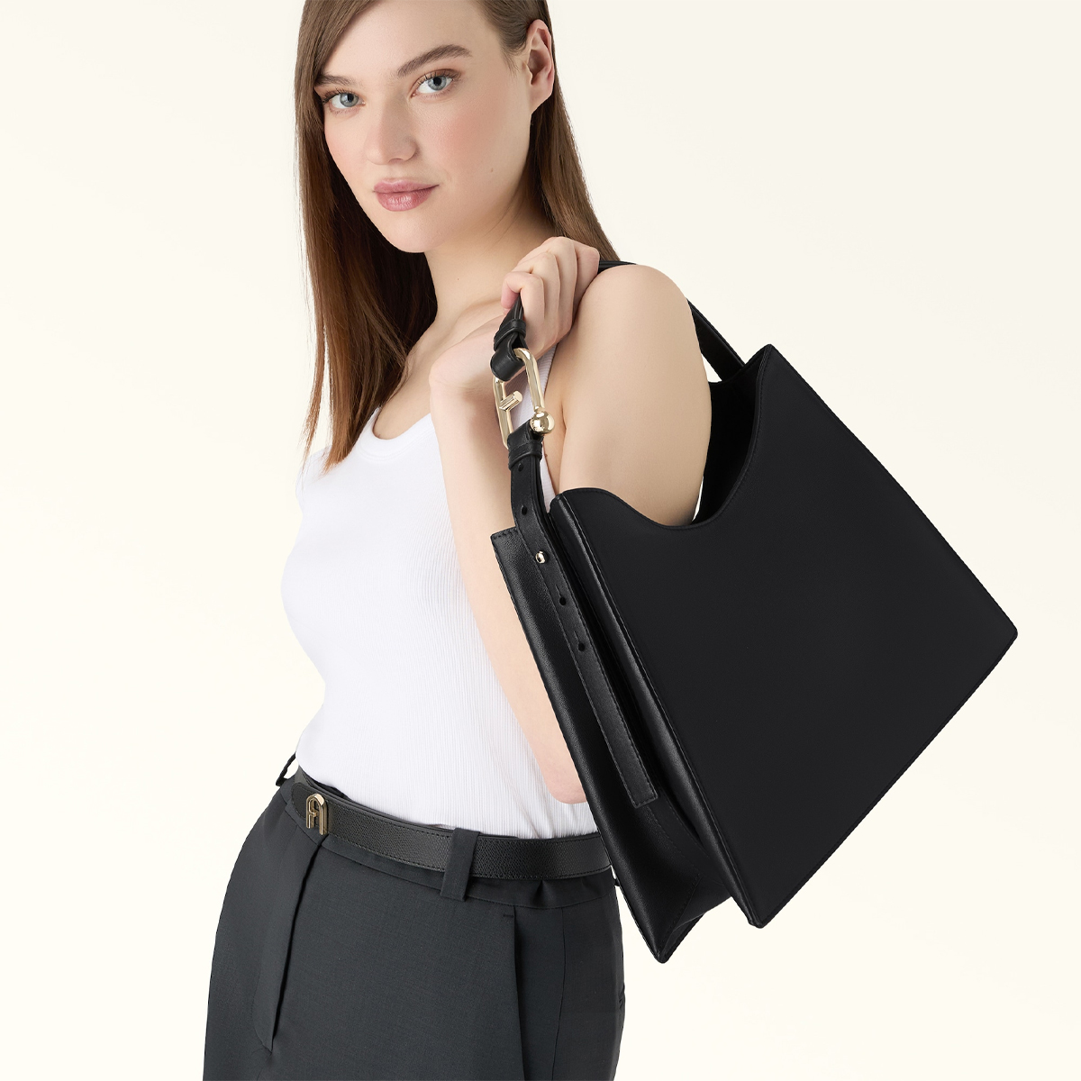 Furla Hobo Bag Nuvola L Nero - 7