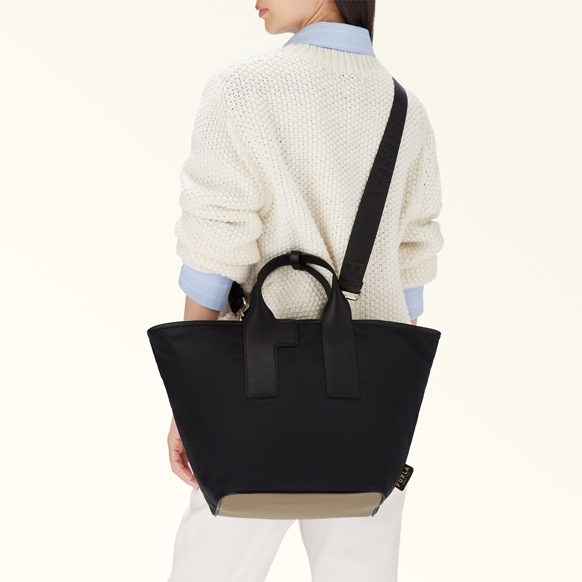 Furla Borsa a mano Piuma L Nero Vetiver - 6