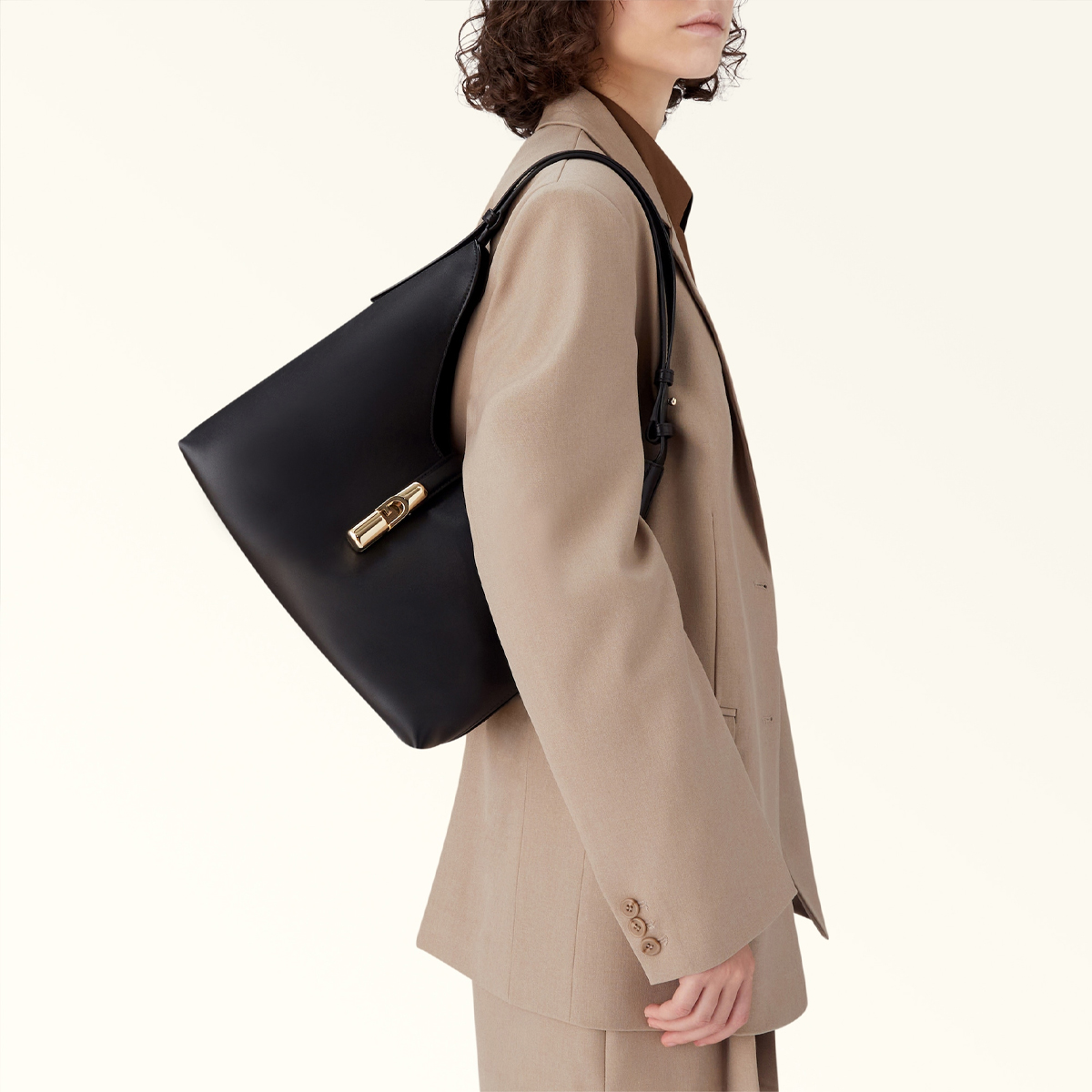 Furla Borsa a spalla Goccia M Nero - 7 Furla Borsa a spalla Goccia M Nero - 7