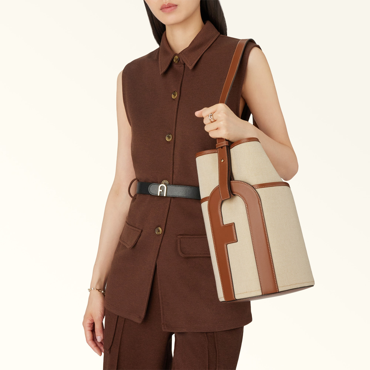 Furla Secchiello Lido M Toni Cognac - 7