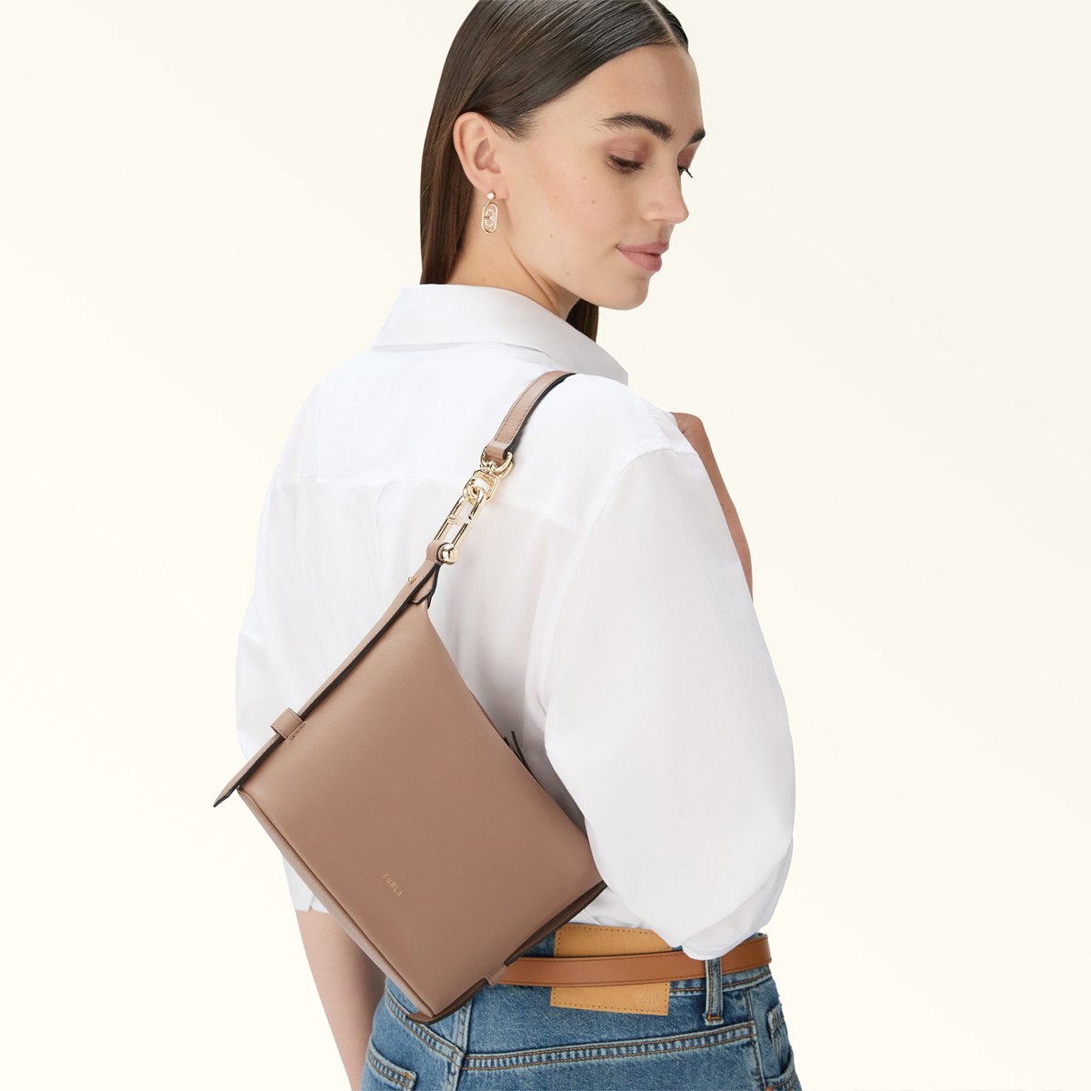 Furla Mini Borsa a mano Nuvola Greige - 6 Furla Mini Borsa a mano Nuvola Greige - 6