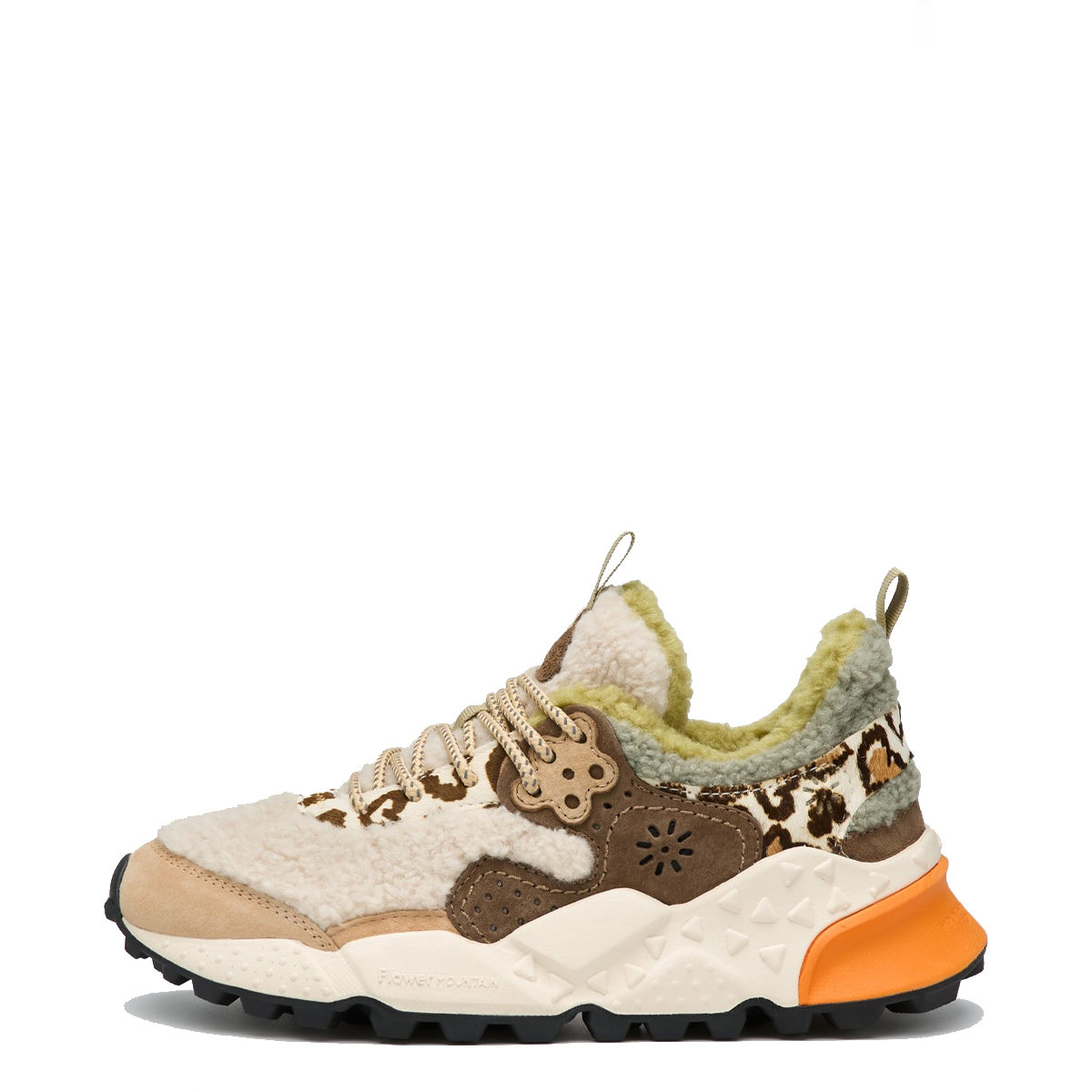Flower Mountain Sneakers Kotetsu Suede Shearling Cipria Multi - 1 Flower Mountain Sneakers Kotetsu Suede Shearling Cipria Multi - 1