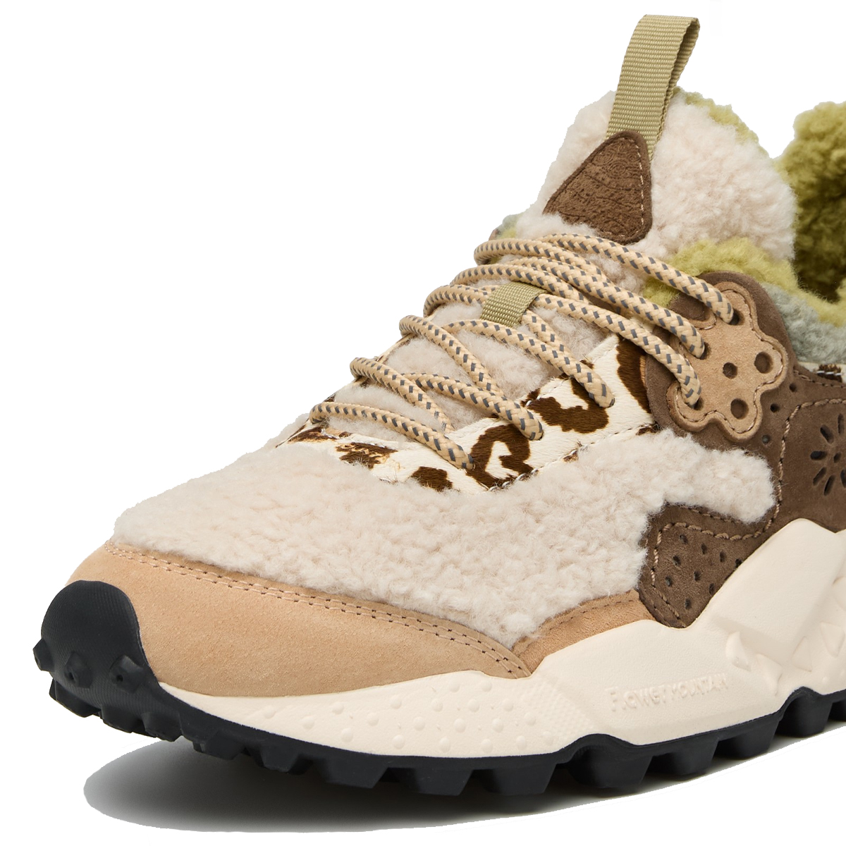 Flower Mountain Sneakers Kotetsu Suede Shearling Cipria Multi - 4 Flower Mountain Sneakers Kotetsu Suede Shearling Cipria Multi - 4