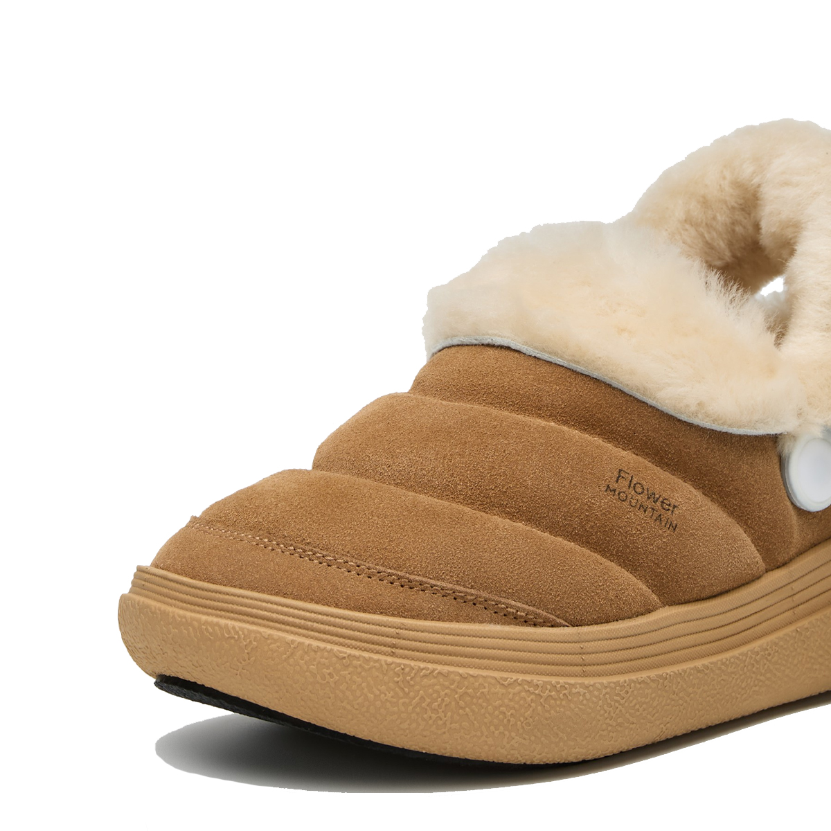 Flower Mountain Sneakers Fami Slipper Suede Shearling Brown - 4 Flower Mountain Sneakers Fami Slipper Suede Shearling Brown - 4
