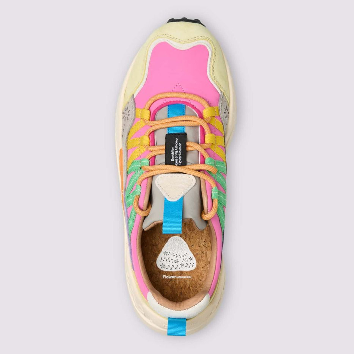 Flower Mountain Sneakers Donna Washi Light Green Salmon Azure - 3 Flower Mountain Sneakers Donna Washi Light Green Salmon Azure - 3