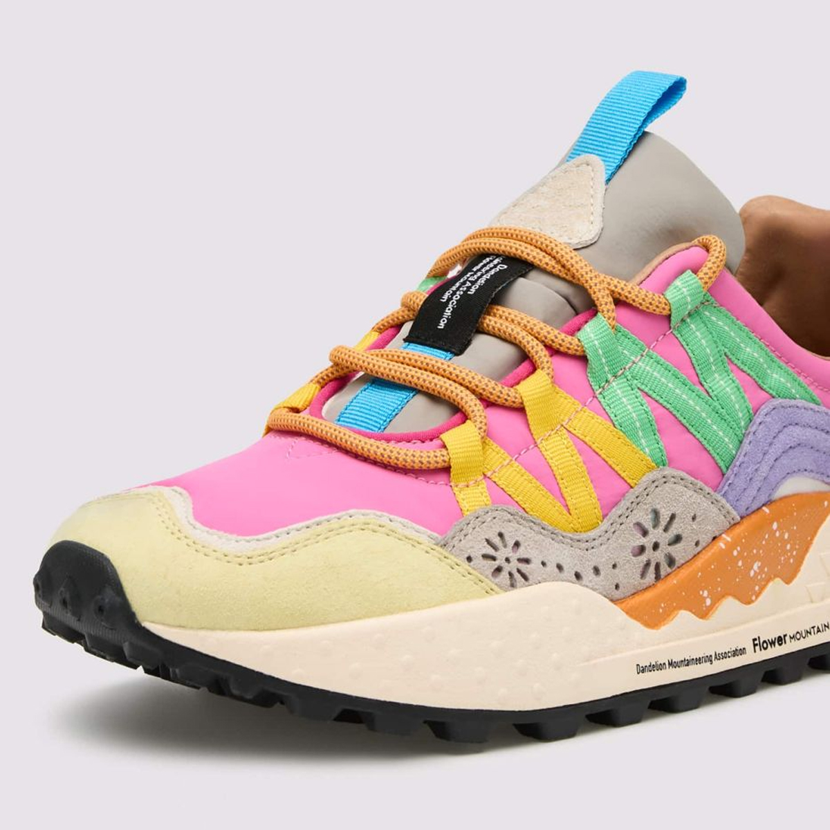 Flower Mountain Sneakers Donna Washi Light Green Salmon Azure - 4 Flower Mountain Sneakers Donna Washi Light Green Salmon Azure - 4