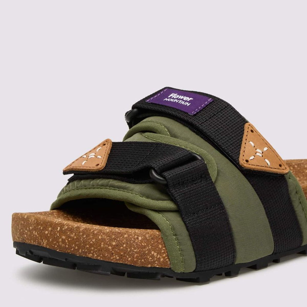 Flower Mountain Slippers Niwa Kaki Black - 4 Flower Mountain Slippers Niwa Kaki Black - 4