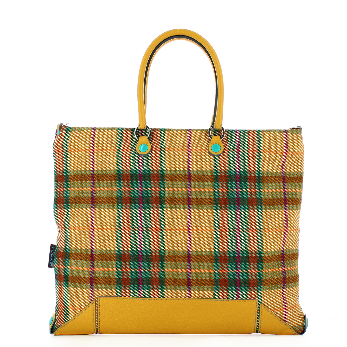Gabs Borsa Aretha L Tessuto Ruga Scozzese Fuxia - 3
