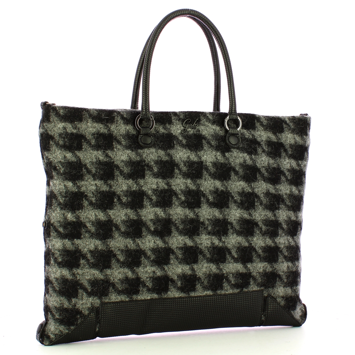 Gabs Borsa Aretha L Tessuto Nappa Nero Grigio - 2 Gabs Borsa Aretha L Tessuto Nappa Nero Grigio - 2