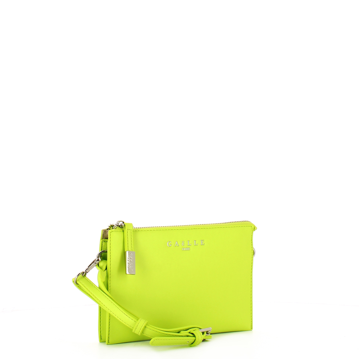 Gaëlle Pochette in similpelle liscia Verde Cedro - 2