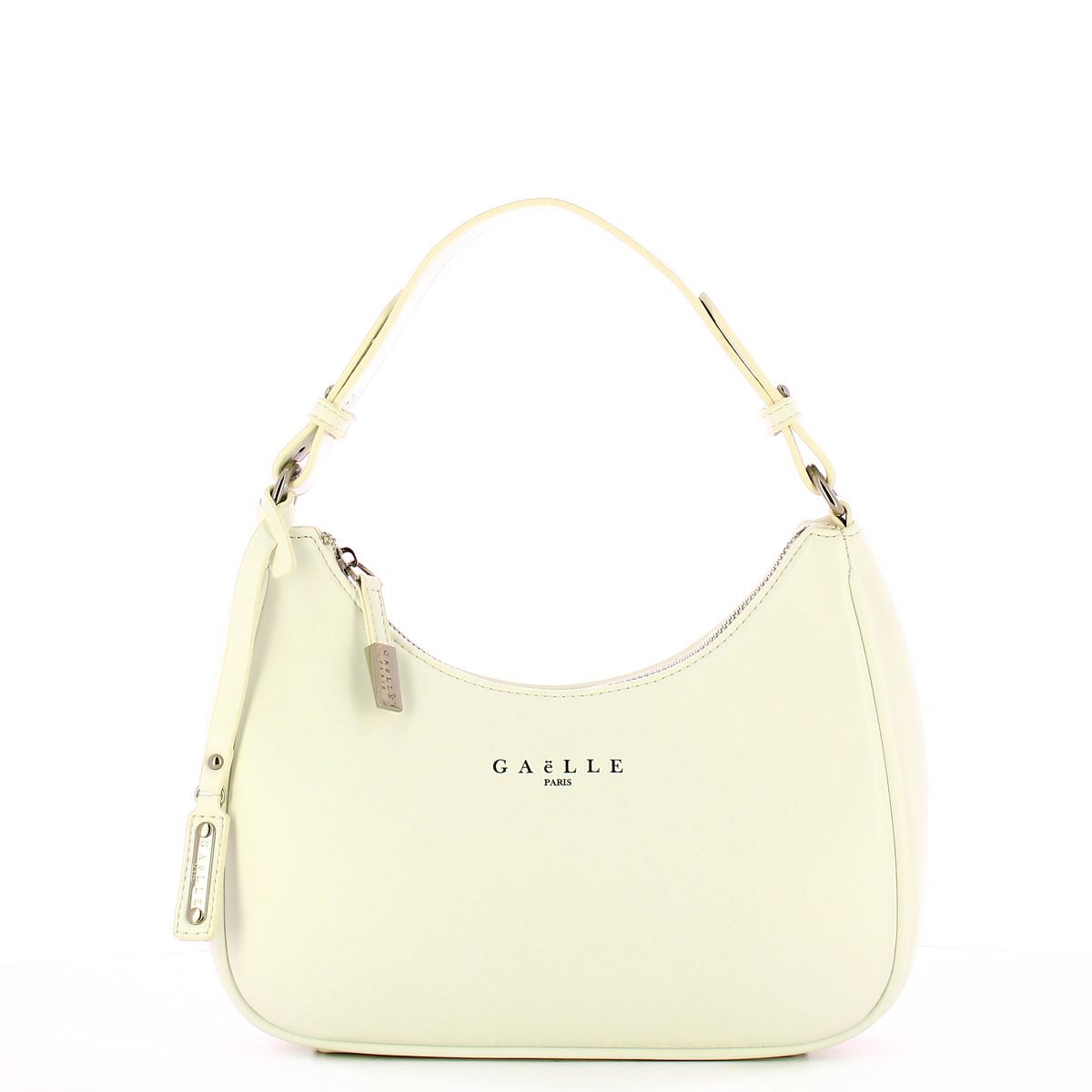 Gaëlle Hob Bag in similpelle liscia Bianco - 1