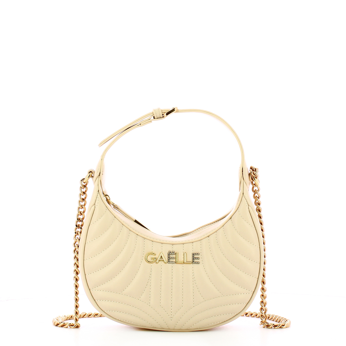Gaëlle Mini Hobo Bag matelassè Avorio - 1 Gaëlle Mini Hobo Bag matelassè Avorio - 1