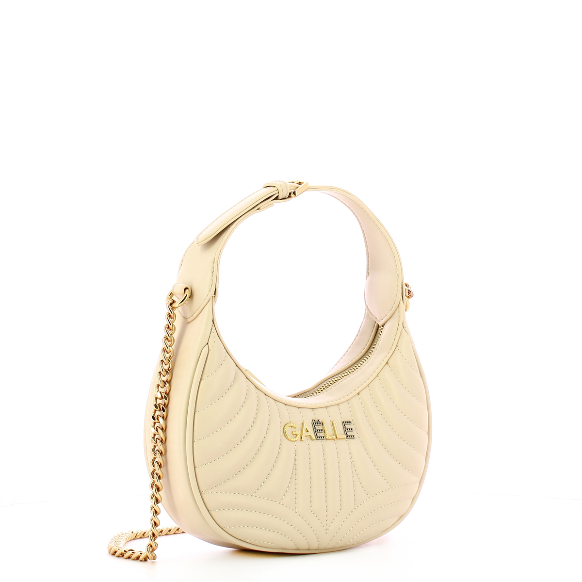 Gaëlle Mini Hobo Bag matelassè Avorio - 2 Gaëlle Mini Hobo Bag matelassè Avorio - 2