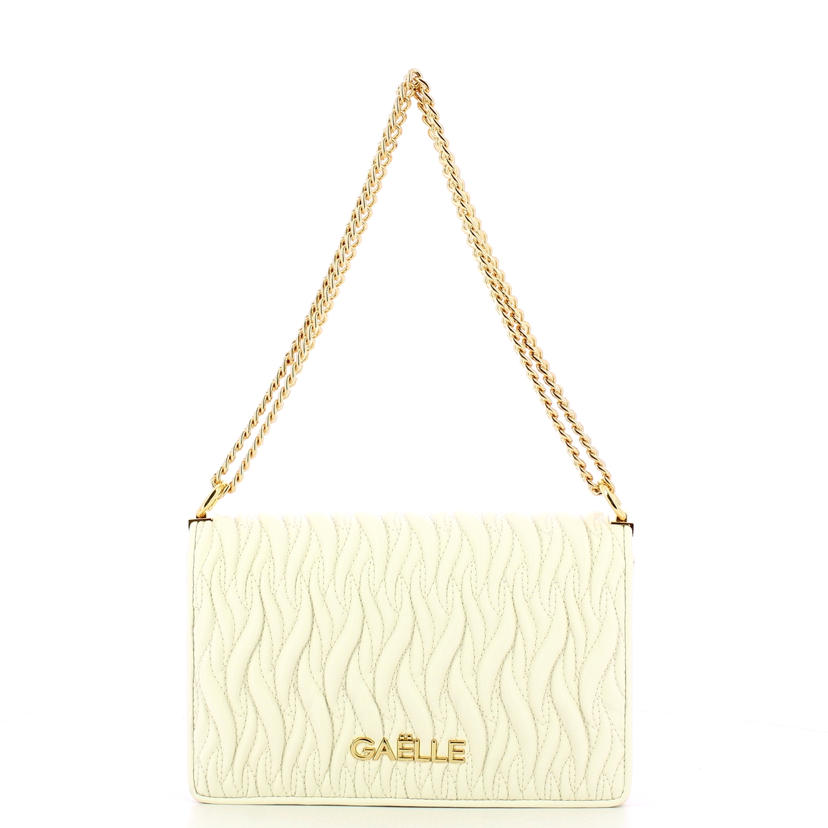 Gaëlle Borsa Reg Shoulder Strap Plissé Bianco - 1 Gaëlle Borsa Reg Shoulder Strap Plissé Bianco - 1