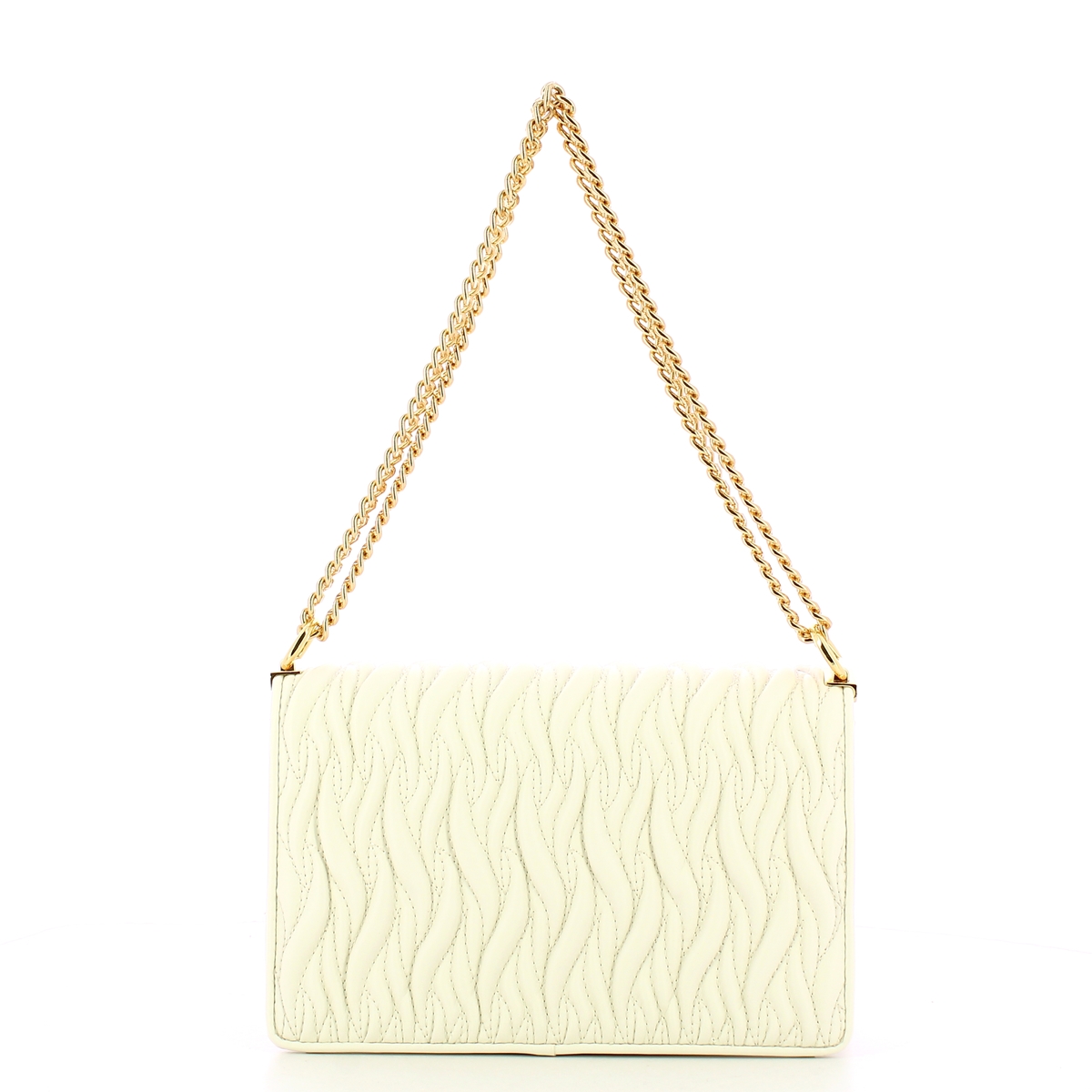 Gaëlle Borsa Reg Shoulder Strap Plissé Bianco - 3 Gaëlle Borsa Reg Shoulder Strap Plissé Bianco - 3